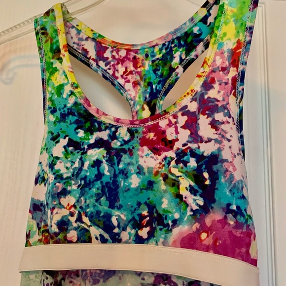 Body Central Multicolor Abstract Racerback Tank Top - Picture 8 of 9